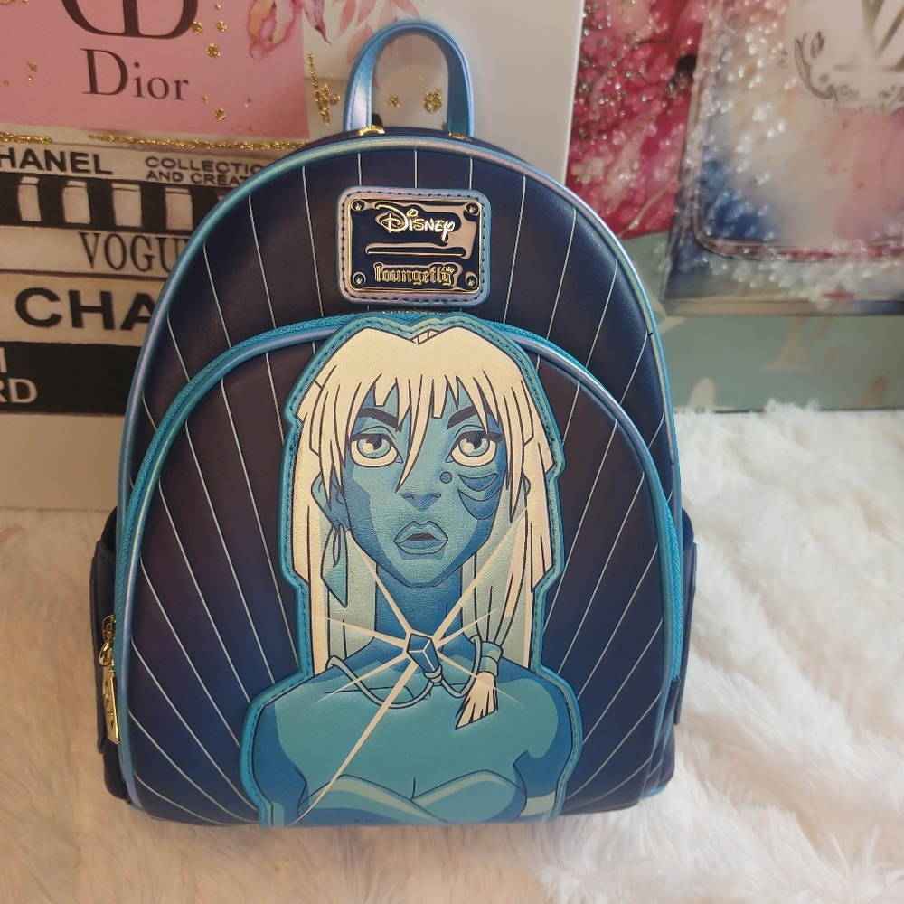 Loungefly Disney Blue and White Backpack